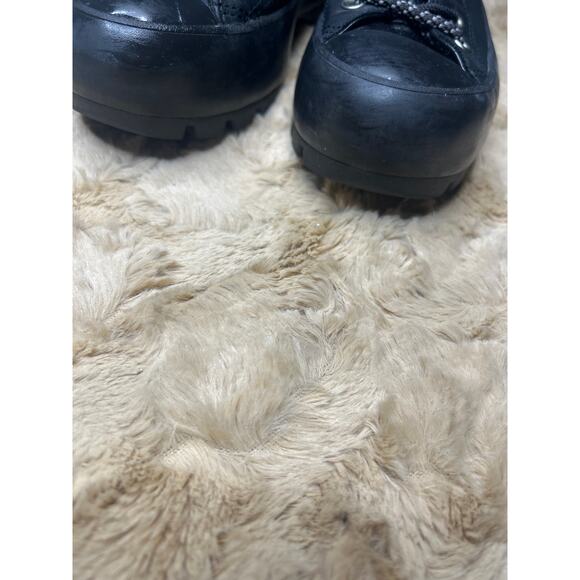 Converse Black Leather Hi top women’s 7 like new - Picture 6 of 6